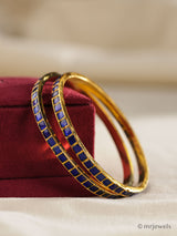 Jadau Kundan Bangles – Pair | Non-Openable