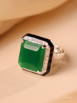 Emerald & Ruby Diamond Luxe Cocktail Ring