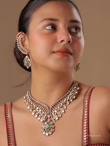 Naaz Polki Statement Necklace Set