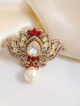Lotus Polki Ring- Adjustable size