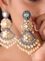 Maharani Polki Emerald/ Ruby Chandbali