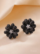 Exquisite Diamond Floral Invisible setting Earrings