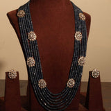 Elegant Ethnic Beaded Necklace Set