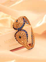 The Saanvika Statement Kada – Emerald & Ruby Edition