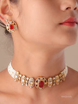 Heritage Pearl Polki Choker Set