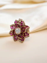 Statement Floral Cocktail Ring