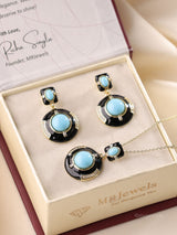 Emerald Ruby Luxe Pendant Set