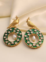 Chandrika Bird Charm Earrings