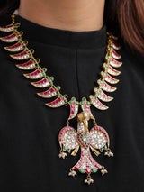 Royal Jadau Eagle Necklace Set