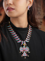 Royal Jadau Eagle Necklace Set
