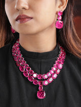 Regalia Statement Double Layered Necklace Set