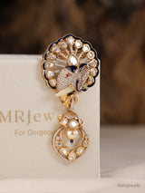 Statement Kundan Meenakari Elephant Brooch