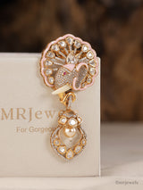 Statement Kundan Meenakari Elephant Brooch