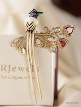 Royal Peacock Kundan Brooch