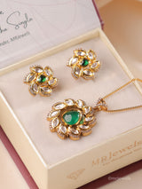 Jivika Kundan Pendant set