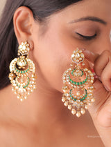 Zehra Noor Peacock Chandbali Earrings