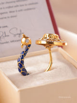 Alankara Peacock Polki Ring