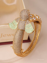 Arinya Statement Bird Kundan Bangle