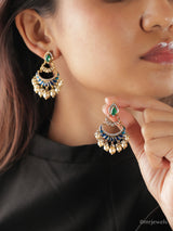 The Meher Meenakari Chandbali Earrings