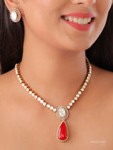 Elara Emerald Drop Necklace Set