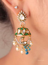 Pearl Drop Dome Jhumkas