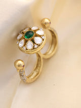 Peacock Dual-Finger Statement Ring
