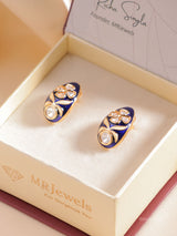 Meenakari Polki Studs