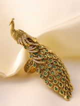 Majestic Peacock Empress Ring -Free size