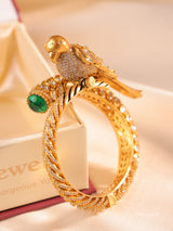 Suhira Parrot Designer Mossanite Kada