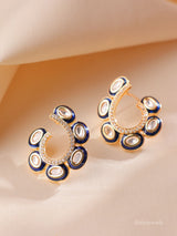 Iraaya Kundan Hoop Earrings