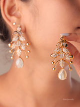 Aurelia Leaf Drop Earrings