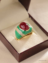 Statement Emerald Ring