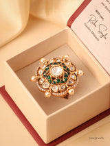 Pearl Polki Ring