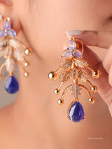 Aurelia Leaf Drop Earrings