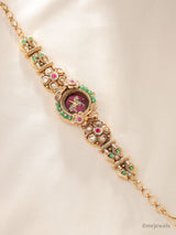 Antique Floral Kundan Watch