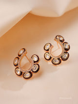 Iraaya Kundan Hoop Earrings