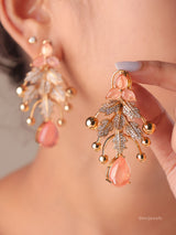 Aurelia Leaf Drop Earrings