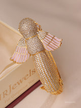 Arinya Statement Bird Kundan Bangle