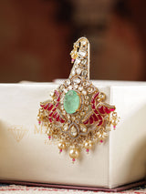 Statement Kalangi Brooch with Pearl Drops