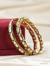 Antique Polki Meenakari Bangles