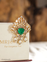 Noor Kundan Statement Brooch
