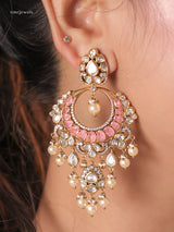 Aarohi Kundan Chandbaali (Emerald/Mint/Rose)