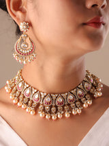 Zariah Noor Choker Set with Earrings & Maangtika
