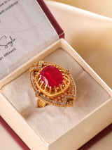 Noor Moissanite Statement Ring