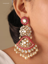 Maharani Polki Emerald/ Ruby Chandbali