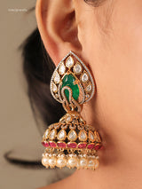 Royal Meenakari Kundan Jhumka
