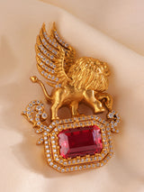 Averon Winged Lion Brooch