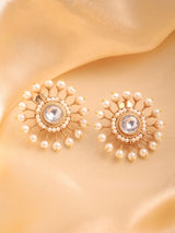Polki Studs (Green • Pearl • Ruby)