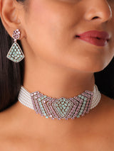 Contemporary Aura Choker Set