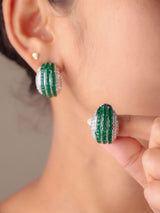 Luxe Ruby & Multicolor Stud Earrings